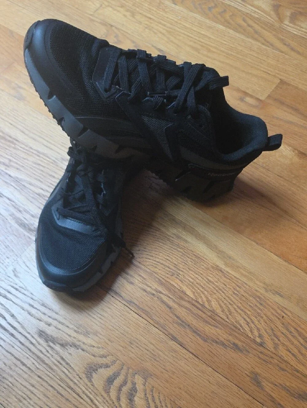 Reebok Zig Dynamica Black Low-Top Athletic Sneakers